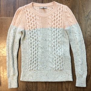 Banana Republic Peach & Cream Crew Sweater, XXSP
